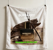 Burberry Hero Perfume Print Flannel Fleece Sofa Throw Blanket B277